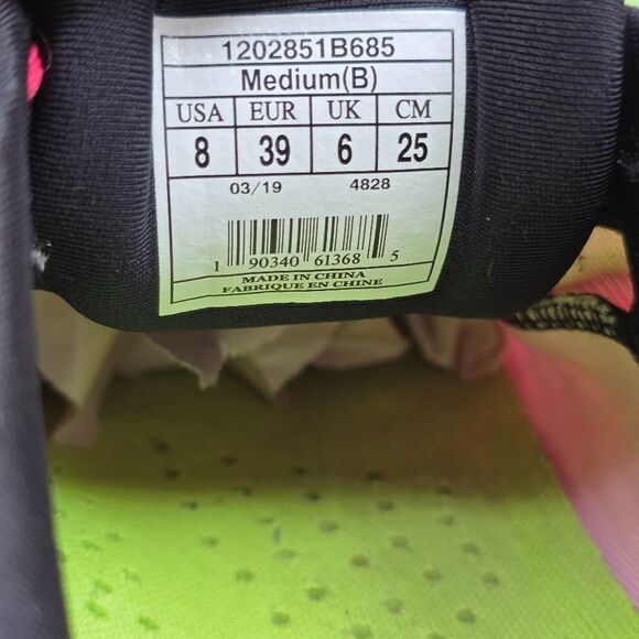 Brooks Launch 6 'Run Happy' Women's Running Shoes - Pink/Black/Yellow SIZE : 8 - Picture 7 of 8